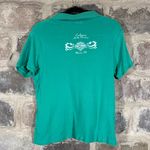 Harley Davidson VTG Polo Shirt Woman's 2x Green White Calumet Munster IN Biker Photo 4