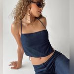 Motel NWT  Rosta Top - Denim Blue - S Photo 0