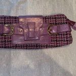 Banana Republic Women's Purple Tweed & leather Clutch Photo 8