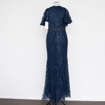Mac Duggal Navy Embellished Evening Gown Photo 2