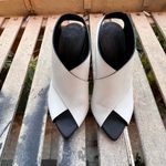 Proenza Schouler White Criss Cross Strap Black Platform Heels Sandals $895 37 Photo 2