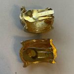 Kenneth Jay Lane Gold Rhinestone Clip On Earrings Photo 2