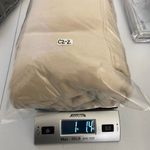 Hollister EUC ‎ Co women’s tan cream stitch decal pullover fleece lined hoodie M Photo 7