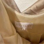 Revelry Nadia Satin Floral Print Maxi Dress in Gold Champagne Bouquet 6 Photo 4