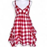 Moda International Checkered Dress Red Photo 1