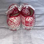 Vans Authentic Red and White Graphic Sneakers Photo 4