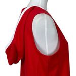 Tommy Hilfiger  Hoodie Sweatshirt Sleeveless Red White Flag Women’s Size Large Photo 6