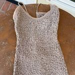 Free People gray textured open back bodycon midi dress sz s Photo 5