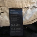 Tommy Hilfiger Women’s navy blue linen shorts button pockets tabs tie Sz Medium Photo 5