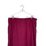 Liz Claiborne  Women Skirt Linen Blend Pencil Suit‎ Lined Pull On Stretch Red XXL Photo 1