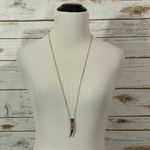 House of Harlow 1960 Gorgon Tusk Necklace Gold Photo 2