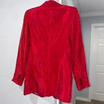 Smythe Long Shawl Collar Blazer Size 6 Red Photo 4