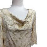 St. John  Santana Knit Dress Winter White Gold Shimmer 12 Photo 1