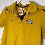 Nike Team Mizzou Tigers Missouri Polo Yellow Women's Size XS Athletic Polo Photo 1