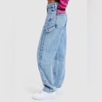Good American Women's Good 90s High Rise Loose Fit Surplus Jean in Indigo Photo 4