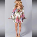 Show Me Your Mumu  | Joni Flow Dress Bell Sleeve Duchess Darling Floral Size XS Photo 4