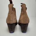 Jeffrey Campbell  FREE PEOPLE BROWN SUEDE STACKED HEEL WESTERN COWBOY BOOTS 9 Photo 2