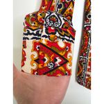 American Vintage Vintage 1970s Bold Print Cotton dagger collar Shirt Boho Mod Festival medium Photo 7