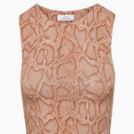 Babaton  Contour Brown Patterned Top Photo 0