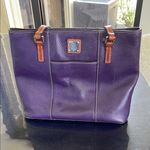 Dooney & Bourke  Purple Lexington Leather Tote Bag EUC Photo 0
