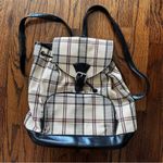 Plaid Backpack with Black Accents Photo 1