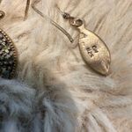 Vintage 925 Sterling Silver Marcasite Dangle Earrings‎ Gold Photo 3