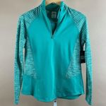 Athletic Works NEW  Small Moisture Wicking Green Breeze Textured 1/4 Zip Fleece Photo 0