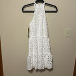Gianni Bini  Ivory Eyelet‎ Halter Dress Size 0 NWT Photo 7