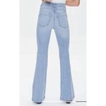 Forever 21 NWT | High Rise Flare Leg Slim Fit Light Blue Wash Denim Jeans 33 Photo 4