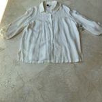 JM Collection Crisp White Linen Shirt sz 20W, NWT Photo 6