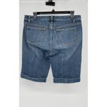 Banana Republic ‎ Blue Women's Denim Stretch Shorts - Size 8 Photo 3