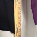 Doncaster L Colorblock Sweater Dark Academia Mod Geometric Knit Vtg Purple Y2K Photo 5