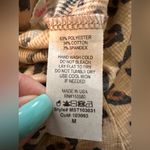 Maronie Brown Vneck Tee and Leopard Print Biker Shorts Set Medium Photo 7