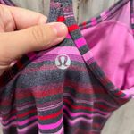 Lululemon Power Y Tank Elevation Space Dye Paris Pink Coal Stripe Size Women’s 6 Photo 1