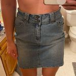 V.S.H. Jeans Denim Midi Skirt Size 12 Photo 1