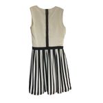 Esley  Women’s White & Black Striped Fit & Flare‎ dress NEW Photo 1