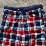 Nautica  Fleece Red Blue Plaid Long Sleeve Pajama Set SIZE M Photo 6