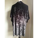 Victoria's Secret  Black crushed Velvet Kimono Cardigan Shawl Wrap XS S  whimsi Photo 2