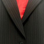 Tahari Striped Career Blazer Suit Jacket Black Professional wear Office Size 6 Photo 2