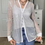 White House | Black Market Gorgeous White sequin tank and cardigan 2 piece Photo 4