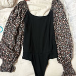 Prómesa Bodysuit  Floral Balloon Sleeve Photo 0