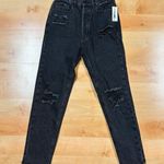 PacSun Black Ultra High Waisted Distressed Slim Jeans Photo 2