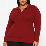 Torrid  Relaxed Fit Super Soft Plush Rib Quarter Zip Sweatshirt Size 2 Photo 0