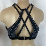 Athleta Black & White Striped Bikini Swim Bathing Suit Top 36 B/C Photo 2