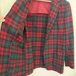 Pendleton Vintage 60 70s  Wool Plaid Hunting Shirt Jacket Medium Blazer Red Black Photo 6