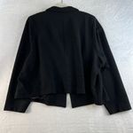 Torrid 5 5X Textured Ponte Crop Military Jacket Black Gold Button Ribbed Women's Photo 13