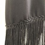 Moa Moa  Black Fringe Hem Dress Large Photo 6