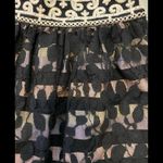 Anthropologie  Floreat 0 Skirt Lace Overlay Charente Pastel Rainbow Striped Black Photo 2