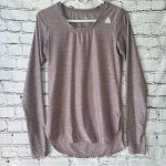 Reebok ‎ Women’s Long Sleeve Top Light Purple High Low Active Shirt Size XS Photo 1