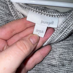 J. Jill Women's Gray Knit Pullover L 3/4 Sleeve Boat Neck Size L Photo 4